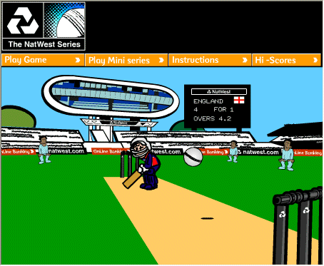 cricket games online. NatWest Cricket Game